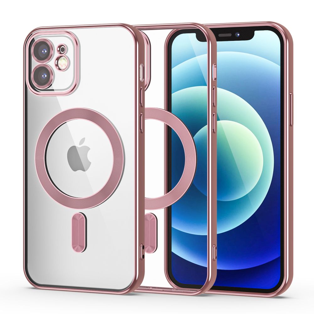 COUVERTURE TECH-PROTECT MAGSHINE MAGSAFE IPHONE 12 OR ROSE