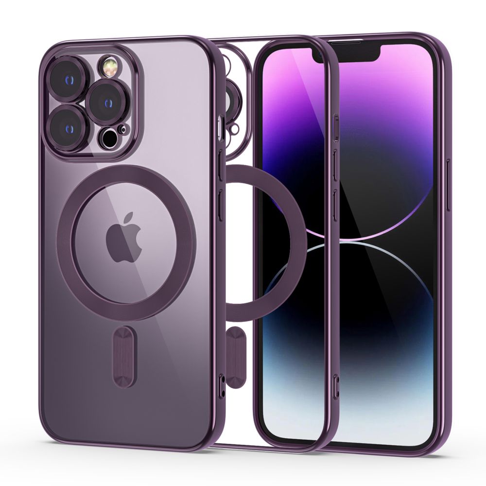 COQUE POUR IPHONE 14 PRO HEYCASE MAGSHINE MAGSAFE VIOLETTE