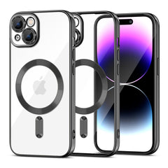 COQUE POUR IPHONE 15 MAGSAFE HEYCASE MAGSHINE NOIRE