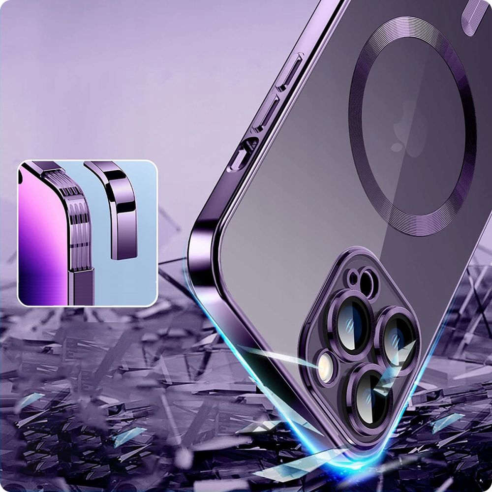COQUE POUR IPHONE 15 PRO MAGSAFE HEYCASE MAGSHINE NOIRE