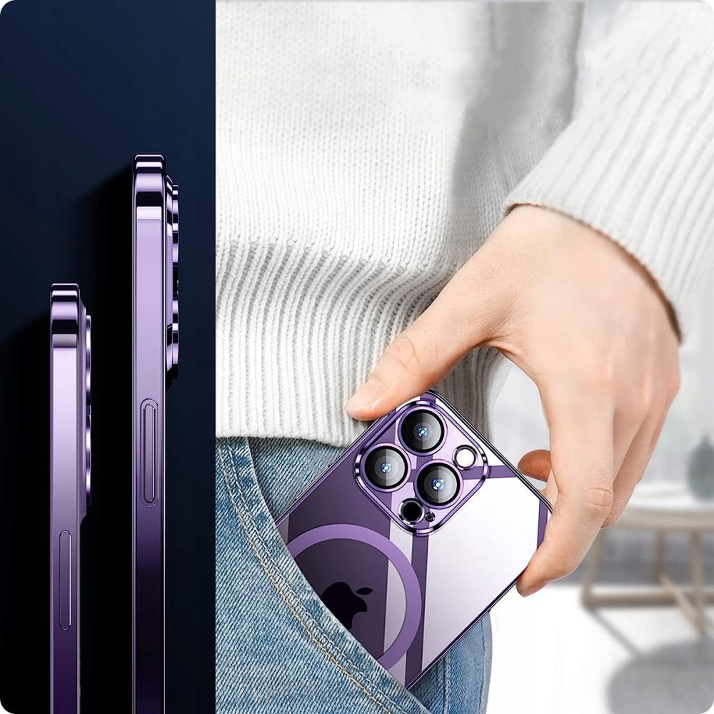 COQUE POUR IPHONE 15 PRO MAGSAFE HEYCASE MAGSHINE NOIRE