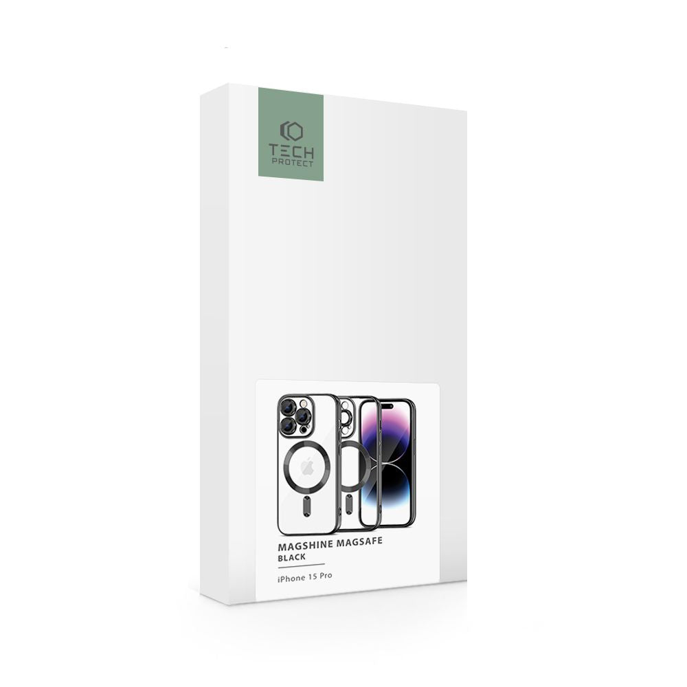 COQUE POUR IPHONE 15 PRO MAGSAFE HEYCASE MAGSHINE NOIRE