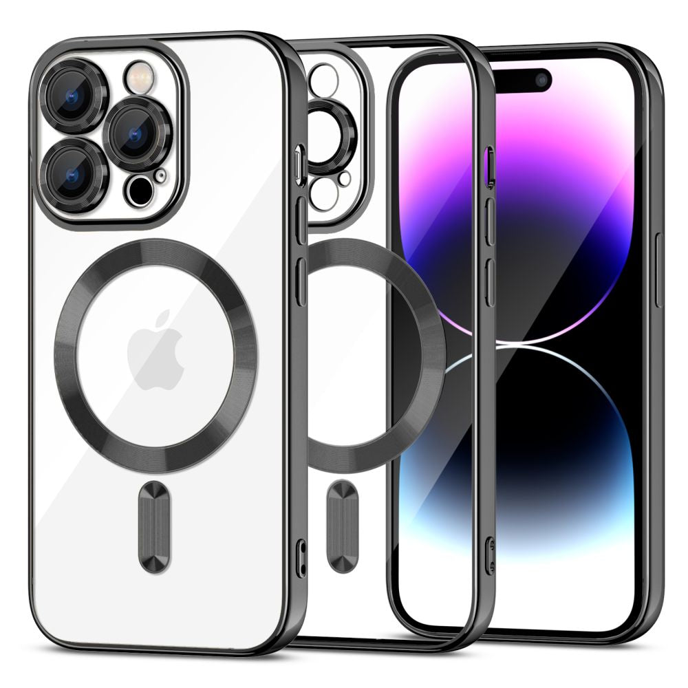COQUE POUR IPHONE 15 PRO MAGSAFE HEYCASE MAGSHINE NOIRE