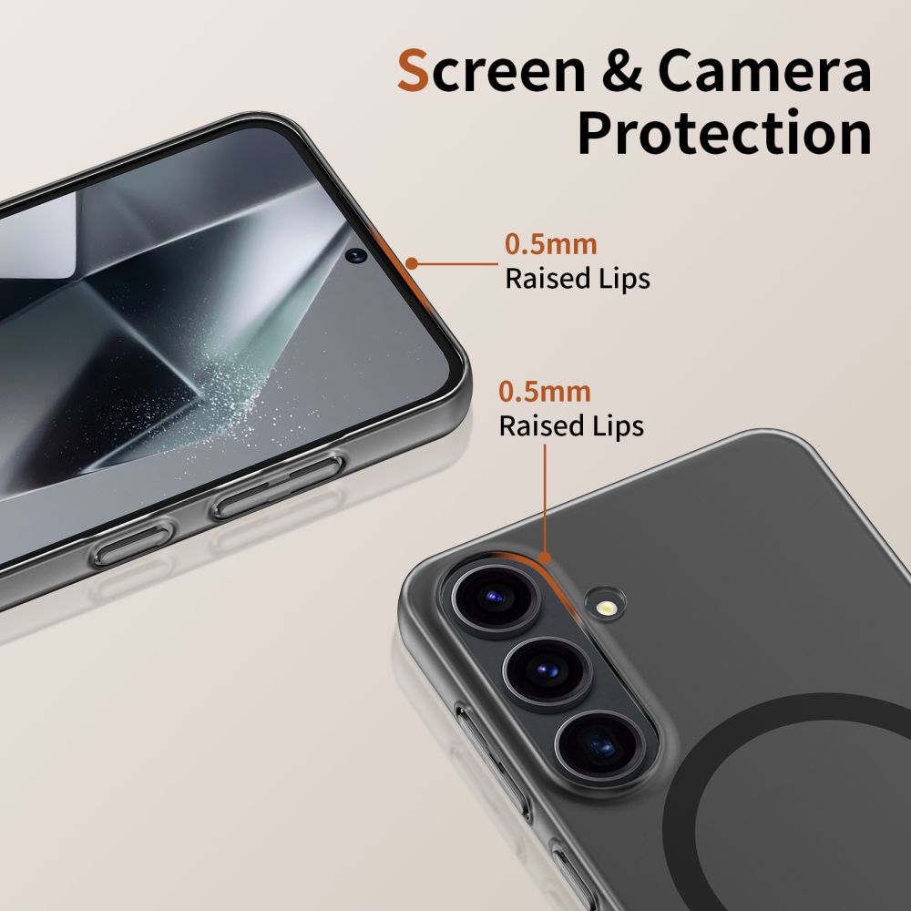 COUVERTURE TECH-PROTECT MAGSLIM MAGSAFE GALAXY S25 MAT NOIR