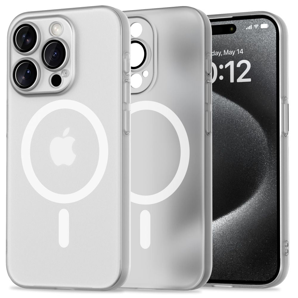 TECH-PROTECT MAGSLIM MAGSAFE IPHONE 15 PRO MATTE/BLANC