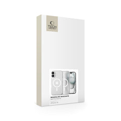 COQUE POUR IPHONE 16 TECH-PROTECT MAGSLIM MAGSAFE MATTE/BLANC