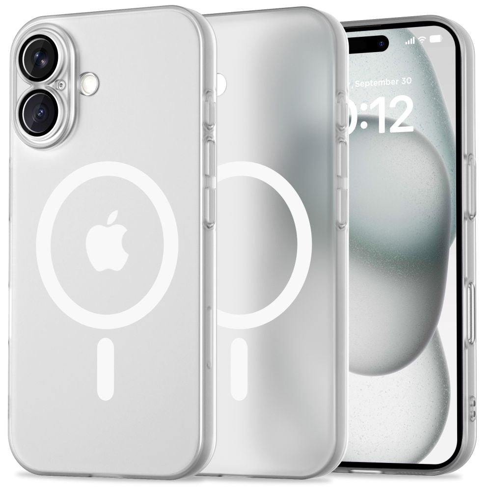 COQUE POUR IPHONE 16 TECH-PROTECT MAGSLIM MAGSAFE MATTE/BLANC