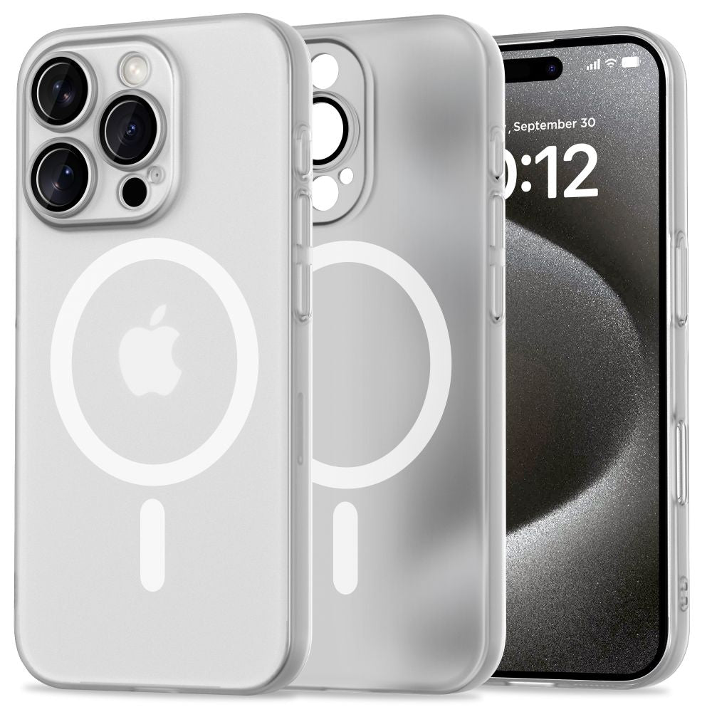 COQUE POUR IPHONE 16 PRO MAX TECH-PROTECT MAGSLIM MAGSAFE MATTE/BLANC
