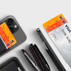 TECH-PROTECT MAGWALLET MAGSAFE PORTE-CARTES MAGNÉTIQUE UNIVERSEL NOIR