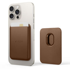 TECH-PROTECT MAGWALLET MAGSAFE PORTE-CARTES MAGNÉTIQUE UNIVERSEL MARRON