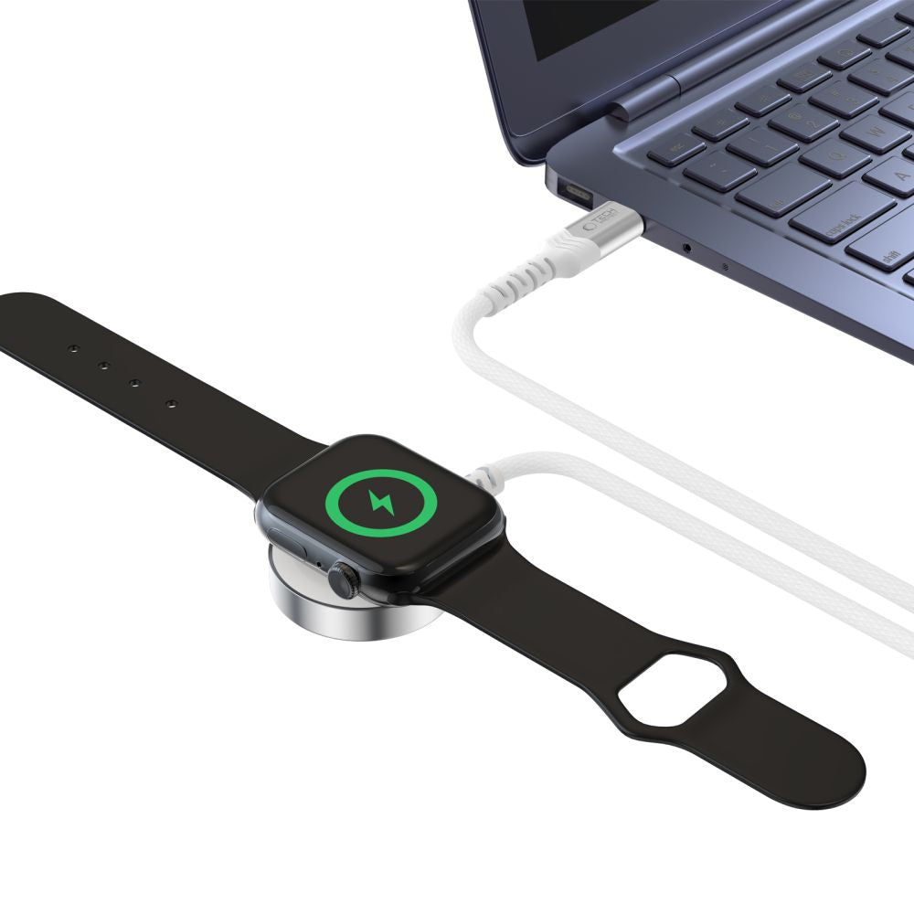 TECH-PROTECT MC01 ULTRABOOST CHARGEUR MAGNÉTIQUE CÂBLE TYPE-C 120CM APPLE WATCH BLANC