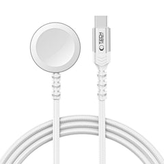 TECH-PROTECT MC01 ULTRABOOST CHARGEUR MAGNÉTIQUE CÂBLE TYPE-C 120CM APPLE WATCH BLANC