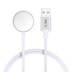 CÂBLE DE CHARGE MAGNÉTIQUE TECH-PROTECT MC02 ULTRABOOST 100CM POUR APPLE WATCH BLANC