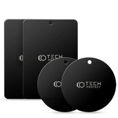 DOUCHES MAGNÉTIQUES TECH-PROTECT METALPLATE SUPPORT MAGNÉTIQUE POUR VOITURE 4-PACK NOIR