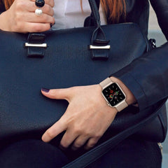 BRACELET DOOP MILANESEBAND APPLE WATCH 6 / 7 / 8 / 9 / 10 / SE / ULTRA 1 / 2 (44 / 45 / 46 / 49 MM) NOIR