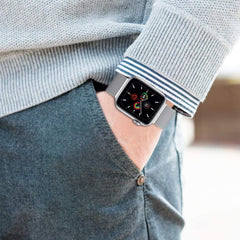 BRACELET DOOP MILANESEBAND APPLE WATCH 6 / 7 / 8 / 9 / 10 / SE / ULTRA 1 / 2 (44 / 45 / 46 / 49 MM) NOIR