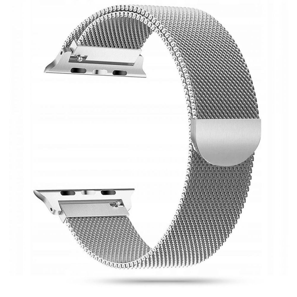 BRACELET DOOP MILANESEBAND APPLE WATCH 6 / 7 / 8 / 9 / 10 / SE / ULTRA 1 / 2 (44 / 45 / 46 / 49 MM) ARGENT