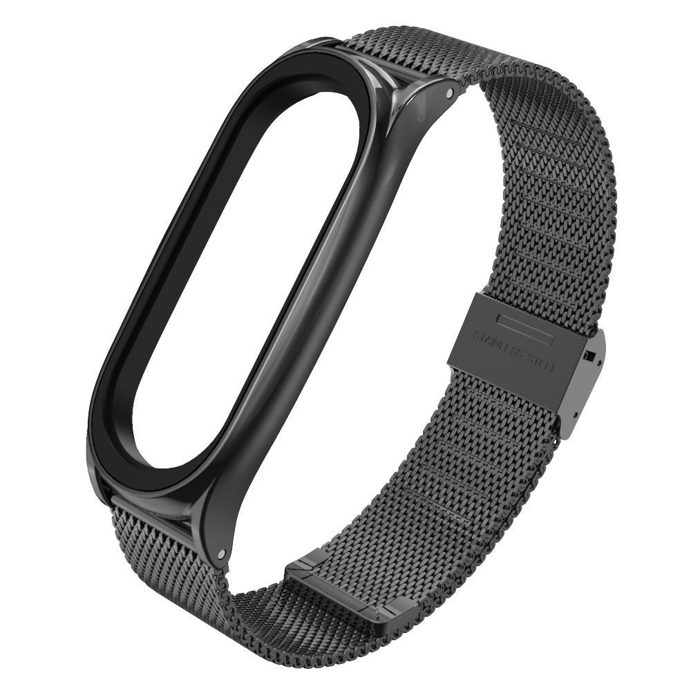 BRACELET POUR XIAOMI MI BAND 5 / 6 / 6 NFC DOOP MILANESE LOOP NOIR