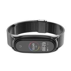 BRACELET POUR XIAOMI MI BAND 5 / 6 / 6 NFC DOOP MILANESE LOOP NOIR