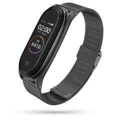 BRACELET POUR XIAOMI MI BAND 5 / 6 / 6 NFC DOOP MILANESE LOOP NOIR