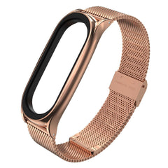 BRACELET POUR XIAOMI MI SMART BAND 5 / 6 / 6 NFC DOOP MILANESE LOOP OR ROSE