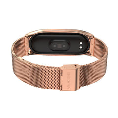 BRACELET POUR XIAOMI MI SMART BAND 5 / 6 / 6 NFC DOOP MILANESE LOOP OR ROSE