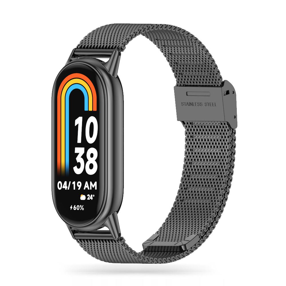 BRACELET POUR XIAOMI MI BAND 8 / 9 / NFC DOOP MILANESE LOOP NOIR