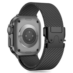 BRACELET TECH-PROTECT MILANO POUR APPLE WATCH 6 / 7 / 8 / 9 / 10 / SE / ULTRA 1 / 2 (44 / 45 / 46 / 49 MM) NOIR