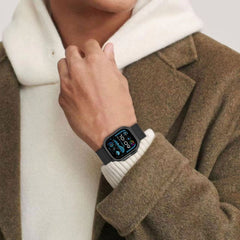 BRACELET TECH-PROTECT MILANO POUR APPLE WATCH 6 / 7 / 8 / 9 / 10 / SE / ULTRA 1 / 2 (44 / 45 / 46 / 49 MM) NOIR