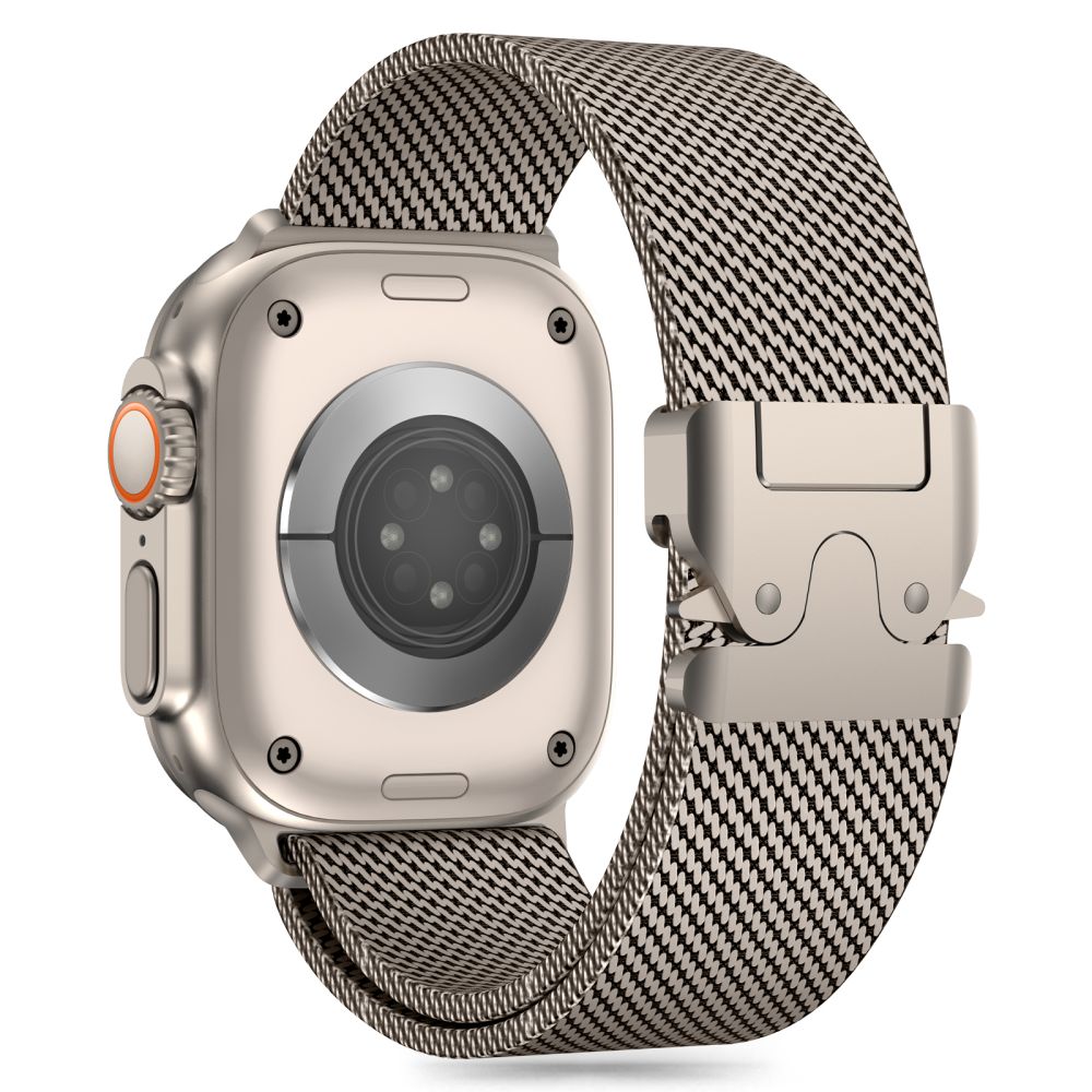 BRACELET TECH-PROTECT MILANO POUR APPLE WATCH 6 / 7 / 8 / 9 / 10 / SE / ULTRA 1 / 2 (44 / 45 / 46 / 49 MM) TITANE