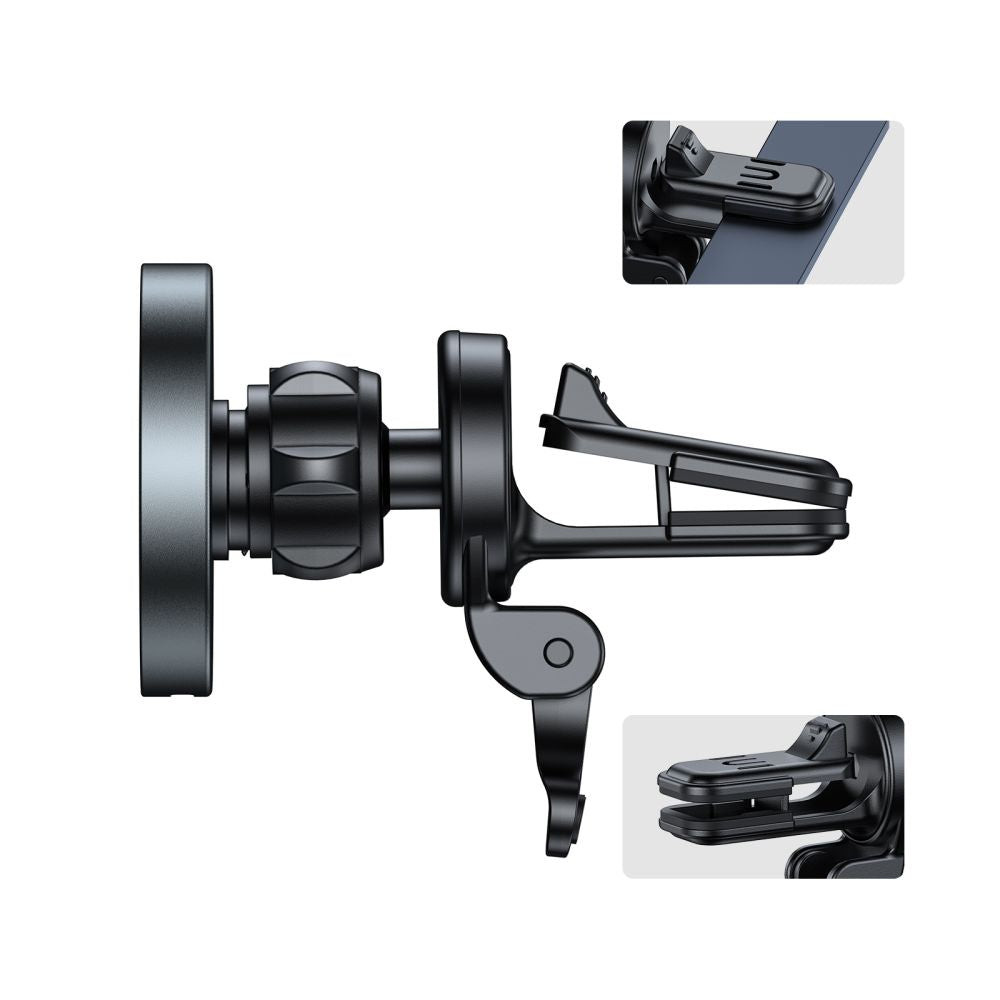 Support de téléphone pour voiture avec chargement sans fil TECH-PROTECT MM15W-V5 support magnétique MagSafe pour ventilation chargeur sans fil 15W noir