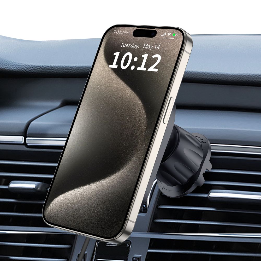 Support de téléphone pour voiture avec chargement sans fil TECH-PROTECT MM15W-V6 support magnétique MagSafe pour tableau de bord et ventilation chargeur sans fil 15W noir