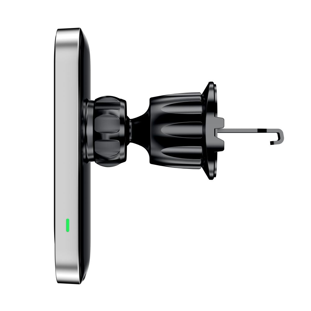 Support de téléphone pour voiture avec chargement sans fil TECH-PROTECT MM15W-V9 MAGNETIC MAGSAFE SUPPORT DE TABLEAU DE BORD ET DE VENTILATION CHARGEUR SANS FIL 15W NOIR