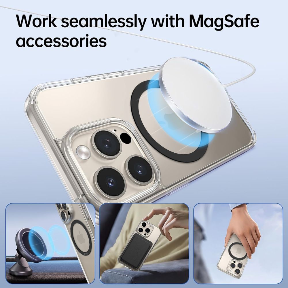 TECH-PROTECT MMP-110 2EN1 BAGUE MAGNETIQUE MAGSAFE NOIRE & NOIRE