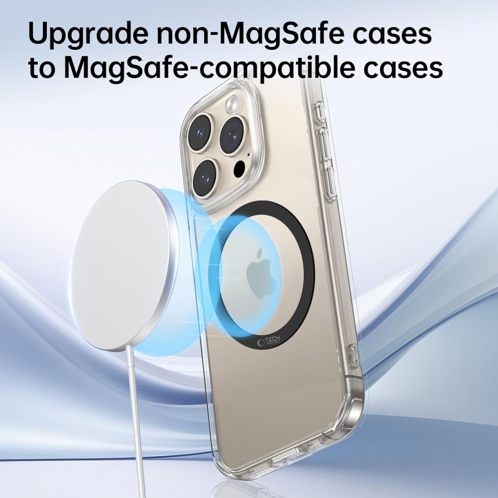 TECH-PROTECT MMP-110 2EN1 BAGUE MAGNETIQUE MAGSAFE NOIRE & NOIRE