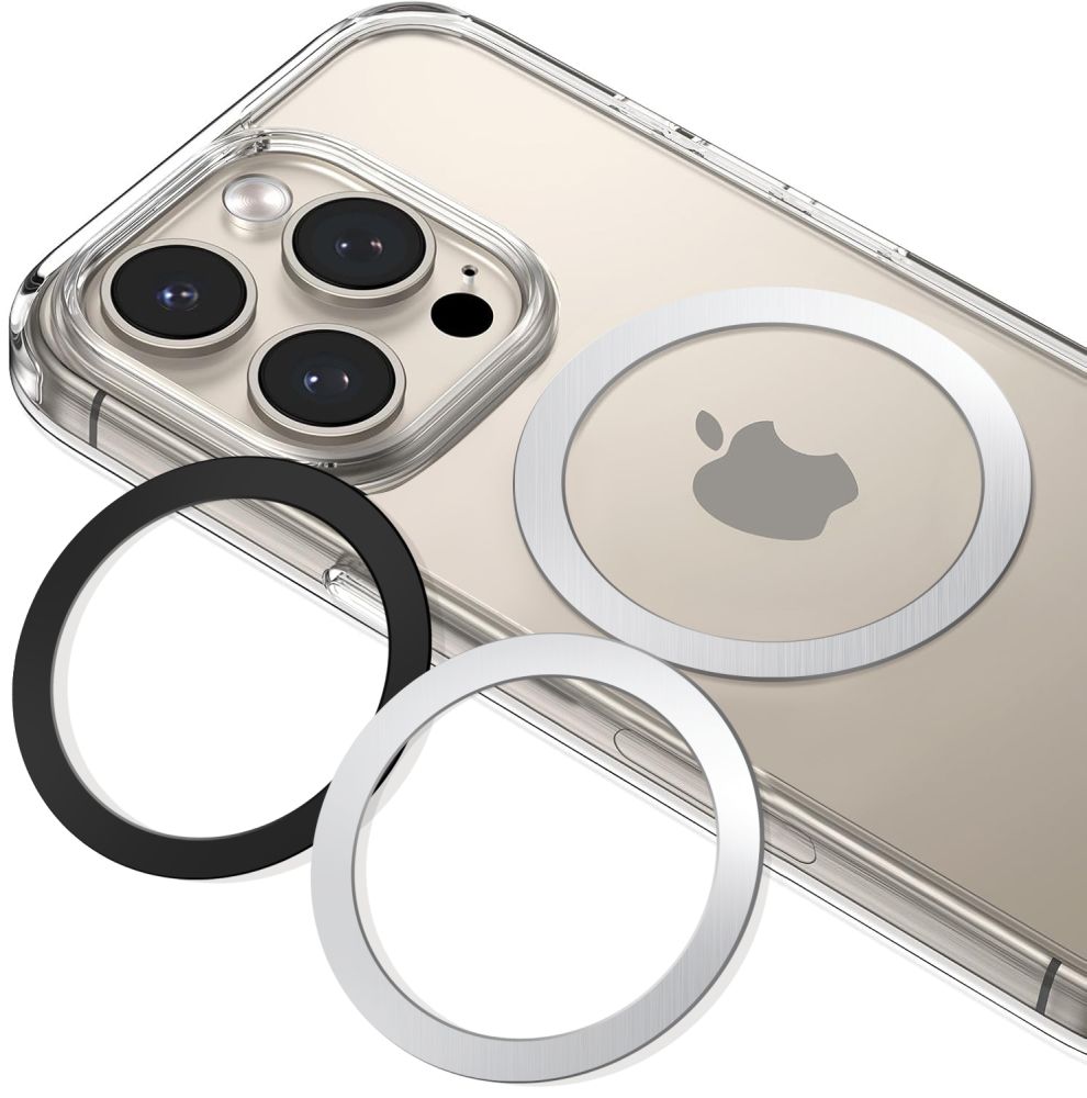 TECH-PROTECT MMP-110 2EN1 BAGUE MAGNETIQUE MAGSAFE ARGENT & NOIR