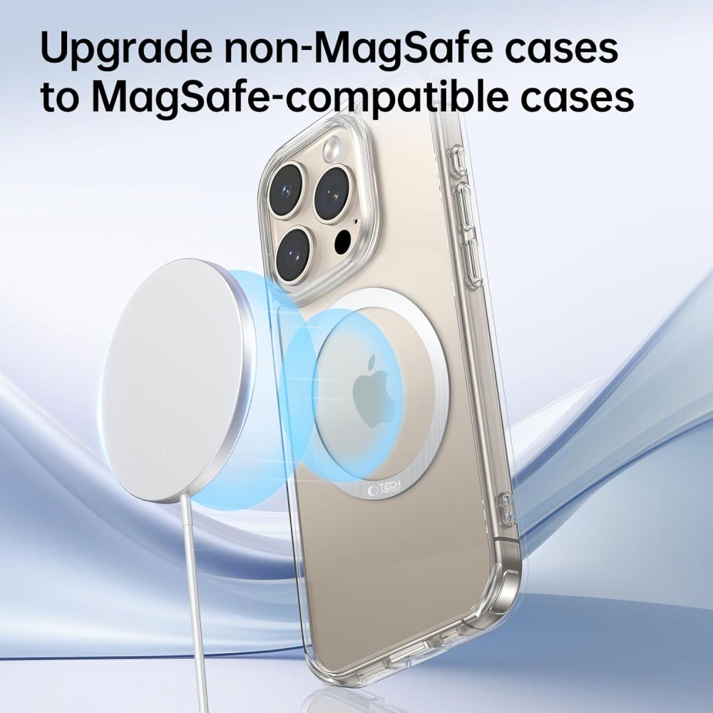 TECH-PROTECT MMP-110 2EN1 BAGUE MAGNETIQUE MAGSAFE ARGENT & ARGENT