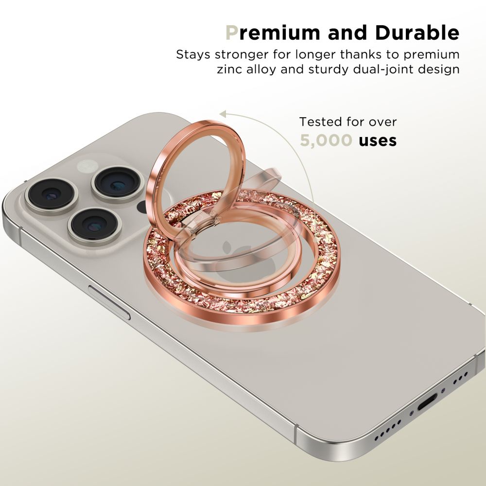 Support de doigt TECH-PROTECT MMR200 MAGSAFE BAGUE DE TÉLÉPHONE ROSE GOLD