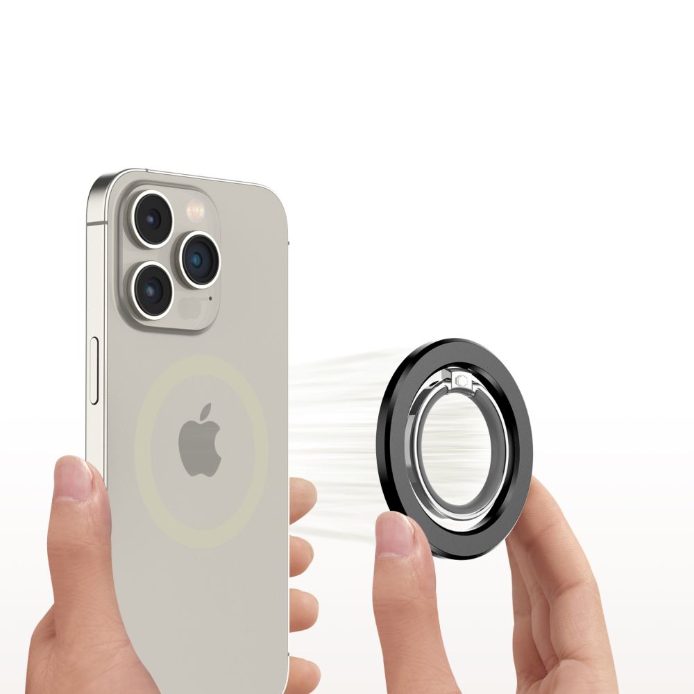 Support de doigt TECH-PROTECT MMR300 MAGSAFE RING TÉLÉPHONE NOIR