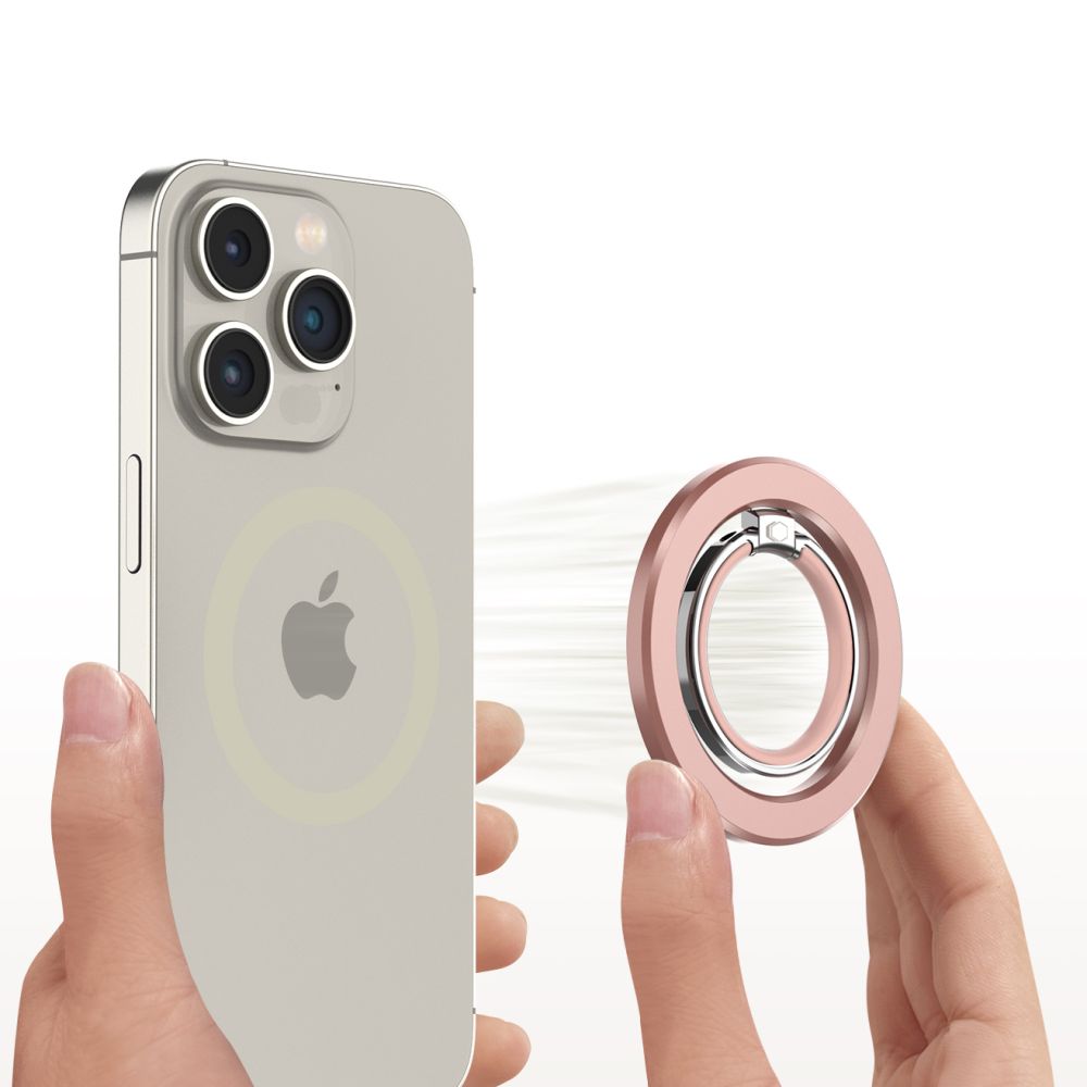 Support pour doigt TECH-PROTECT MMR300 MAGSAFE BAGUE DE TÉLÉPHONE ROSE GOLD