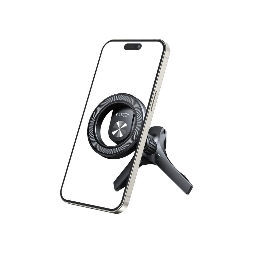 SUPPORT DE TÉLÉPHONE POUR VOITURE TECH-PROTECT N53 MAGNETIC MAGSAFE STABLE VENT MONTAGE NOIR