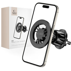 SUPPORT DE TÉLÉPHONE POUR VOITURE SANGLE TECH-PROTECT N56 MAGNETIC MAGSAFE VENT MONTAGE DE VOITURE NOIR