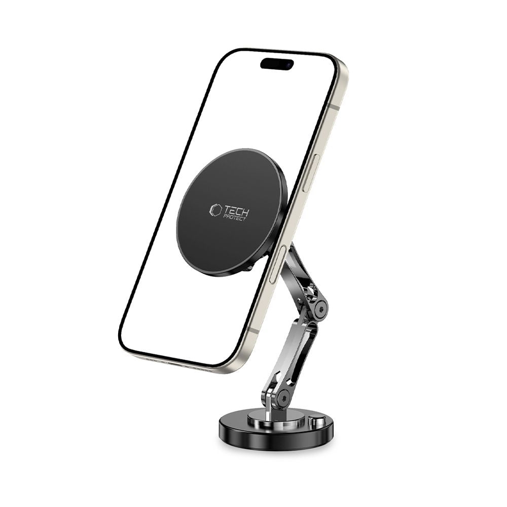 SUPPORT DE TÉLÉPHONE POUR VOITURE TECH-PROTECT N57 MAGNETIC MAGSAFE MONTAGE SUR TABLEAU DE BORD ET SUPPORT DE TÉLÉPHONE DE BUREAU NOIR
