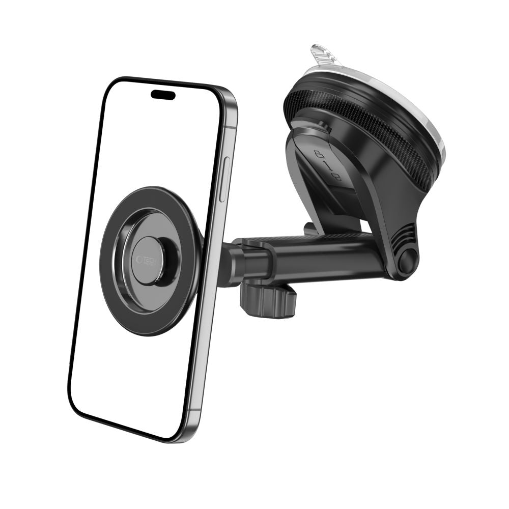 SUPPORT DE TÉLÉPHONE POUR VOITURE TECH-PROTECT N58 MAGNETIC MAGSAFE TABLEAU DE BORD & SUPPORT D'AÉRATION NOIR
