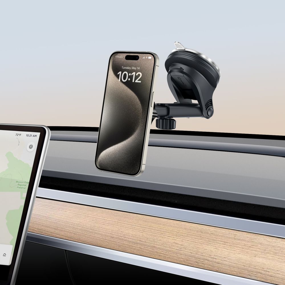 SUPPORT DE TÉLÉPHONE POUR VOITURE TECH-PROTECT N58 MAGNETIC MAGSAFE TABLEAU DE BORD & SUPPORT D'AÉRATION NOIR