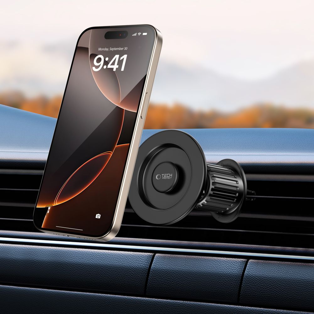 Support de téléphone pour voiture TECH-PROTECT N58 MAGNETIC MAGSAFE VENT MONTAGE NOIR