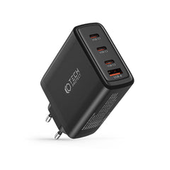CHARGEUR RÉSEAU POUR MOBILE ET TABLETTE TECH-PROTECT NC100W-GAN CHARGEUR RÉSEAU 4 PORTS PD100W/QC3.0 NOIR