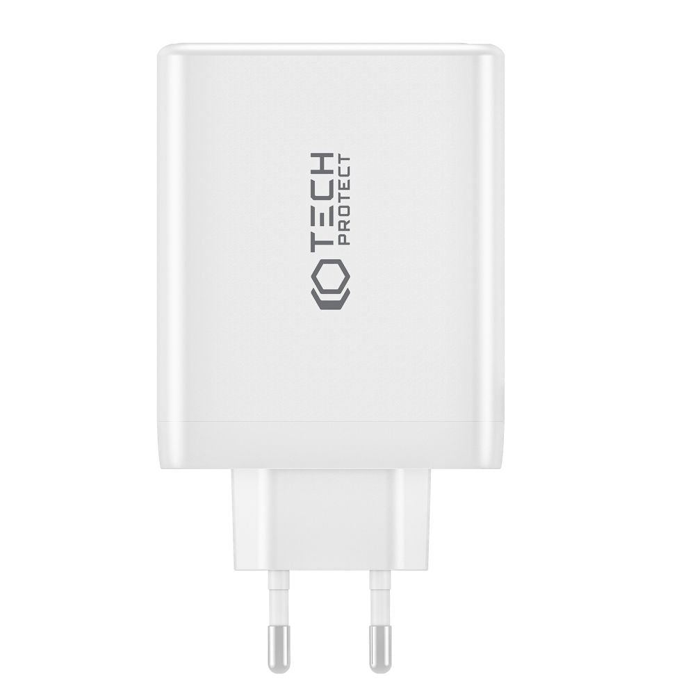 CHARGEUR RÉSEAU POUR MOBILE ET TABLETTE TECH-PROTECT NC100W-GAN CHARGEUR RÉSEAU 4 PORTS PD100W/QC3.0 NOIR