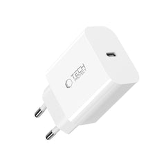 CHARGEUR RÉSEAU TECH-PROTECT NC20W 1-PORT PD20W + CÂBLE TYPE-C BLANC