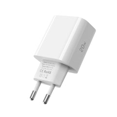 CHARGEUR RÉSEAU 1 PORT TECH-PROTECT NC20W PD20W BLANC